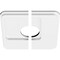 Ekena Millwork Lucan Architectural Grde PVC Contemporary Ceiling Medallion, Two Piece, 10"OD x 3"ID x 3 1/2"C x 1"P CMP10LN2-03000 - alternate 3